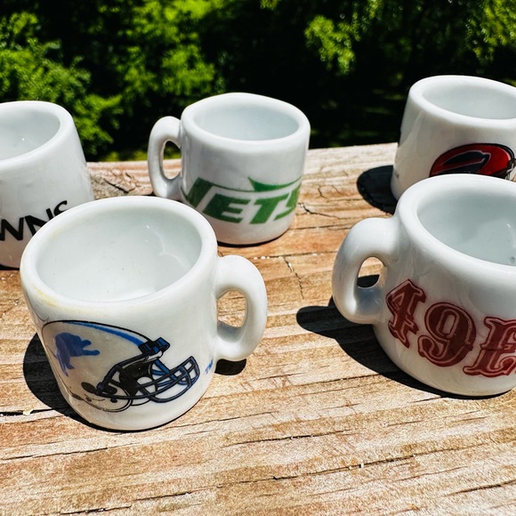 NFL Team Logo Thimble Mini Mug Set (16 teams) vintage - Picture 5 of 14
